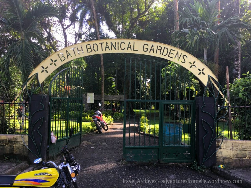 Bath Botanical Gardens entrance